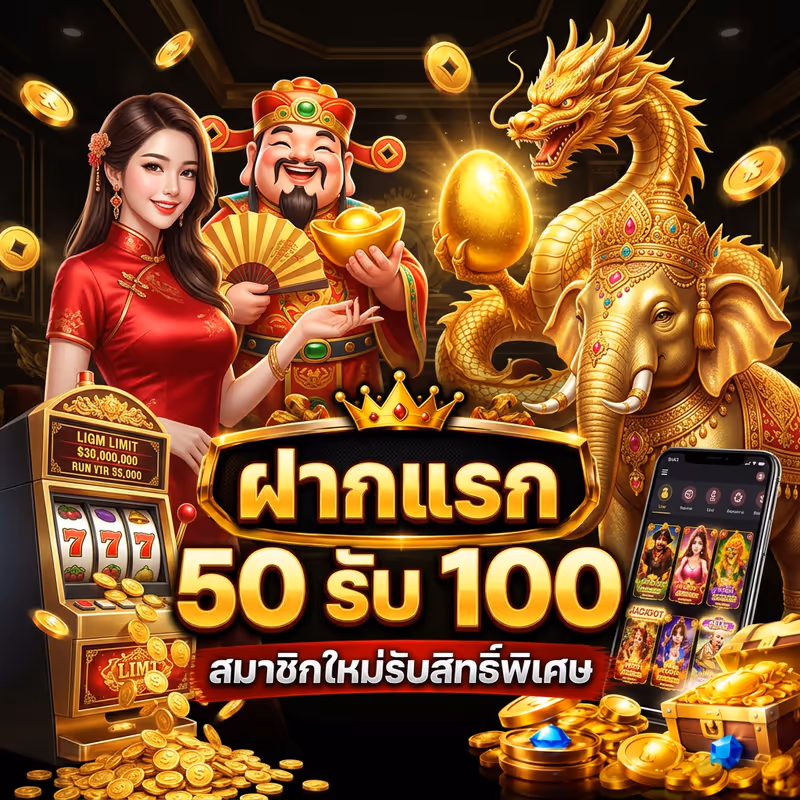 ฝากแรก 50 รับ 100