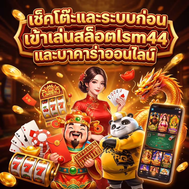 เช็คโต๊ะและระบบก่อนเข้าเล่นสล็อตlsm44 และบาคาร่าออนไลน์