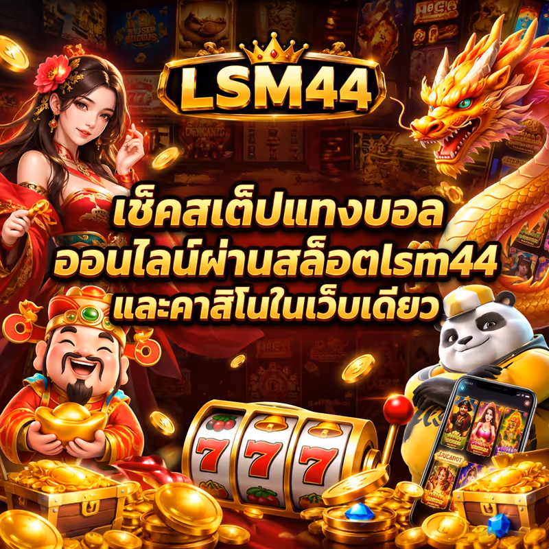 เช็คสเต็ปแทงบอลออนไลน์ผ่านสล็อตlsm44 และคาสิโนในเว็บเดียว
