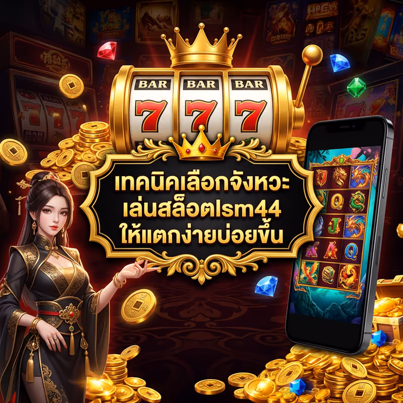 เทคนิคเลือกจังหวะเล่นสล็อตlsm44 ให้แตกง่ายบ่อยขึ้น